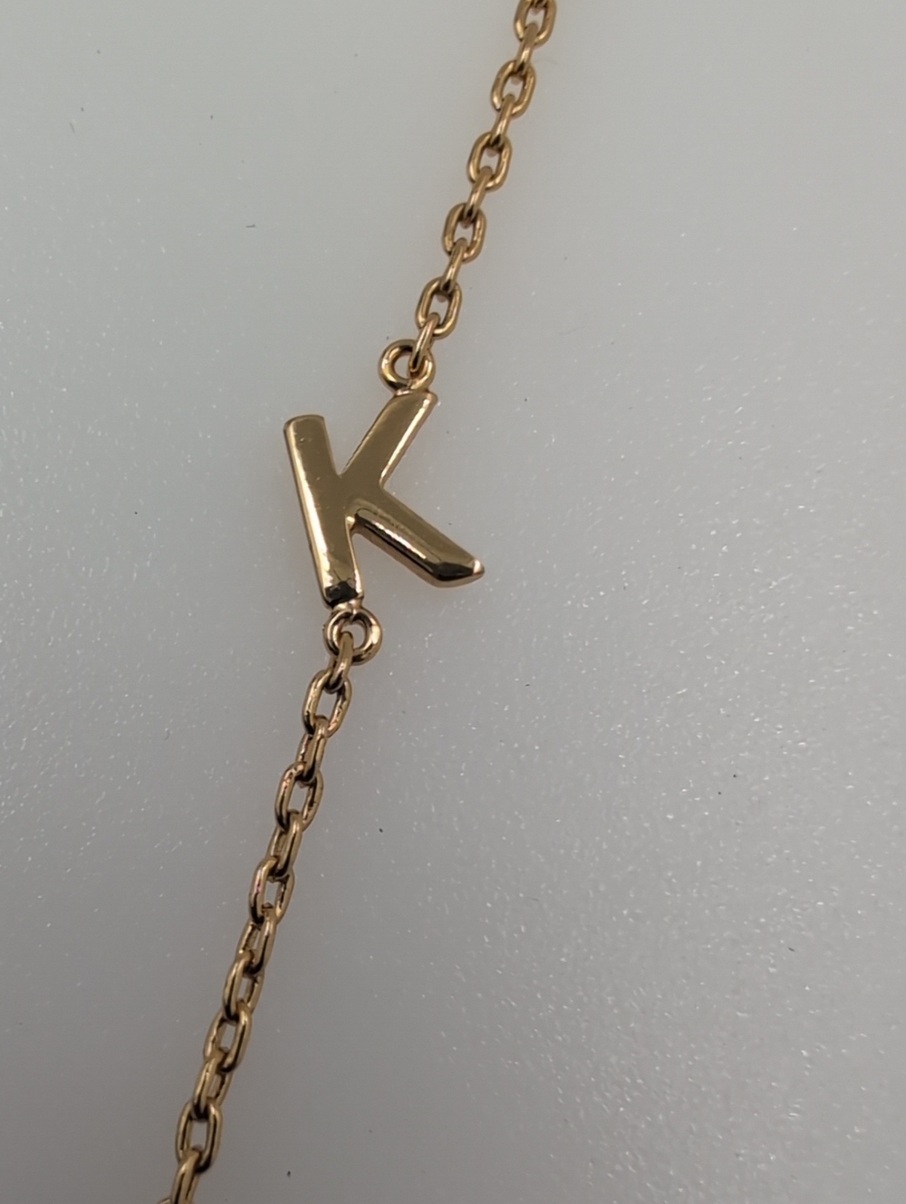 J. Crew Gold Initial 'K' Necklace Bb24